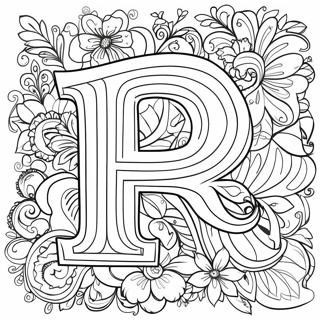 Colorful Cyrillic Letters Coloring Page 12158-9950