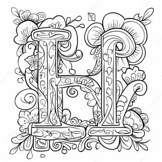 Colorful Cyrillic Letters Coloring Page 12158-9952