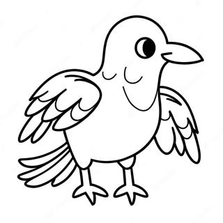 Crow Coloring Page 12177-9964