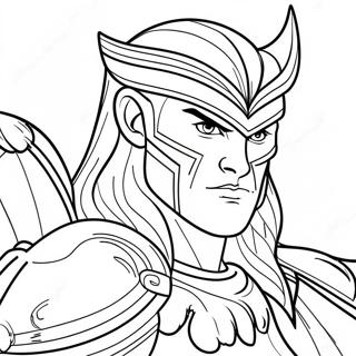 Heroic Invincible Warrior Coloring Page 12218-9998