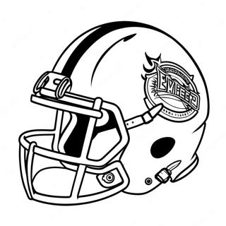 Football Helmet Coloring Page 12227-10004