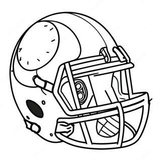 Football Helmet Coloring Page 12227-10177