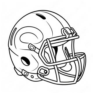 Colorful Football Helmet Design Coloring Page 12228-10183