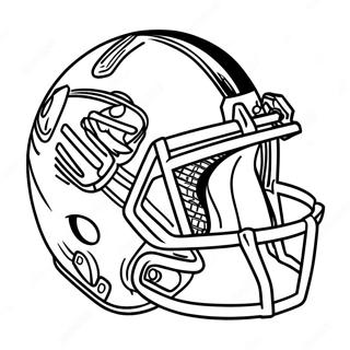 Colorful Football Helmet Design Coloring Page 12228-10184