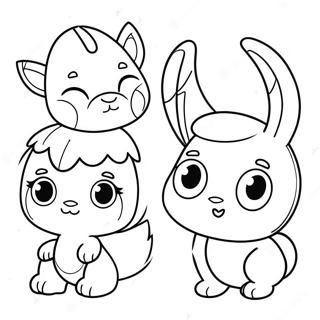 Cute Therian Characters Coloring Page 12248-10021