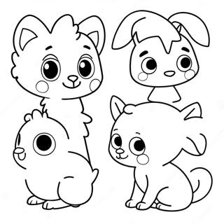 Cute Therian Characters Coloring Page 12248-10197