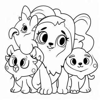 Cute Therian Characters Coloring Page 12248-10199