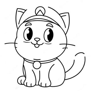 Cat Mario Coloring Page 12257-10201