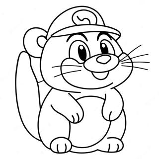 Cat Mario Coloring Page 12257-10202