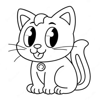 Cat Mario Coloring Page 12257-10203