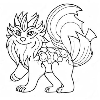 Kurama The Nine Tails Fox Coloring Page 12268-10038