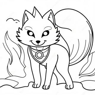 Kurama The Nine Tails Fox Coloring Page 12268-10039