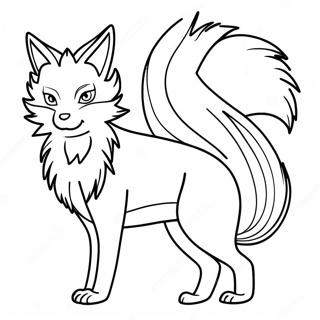 Kurama The Nine Tails Fox Coloring Page 12268-10040