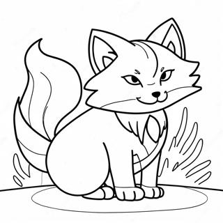 Kurama The Nine Tails Fox Coloring Page 12268-10214