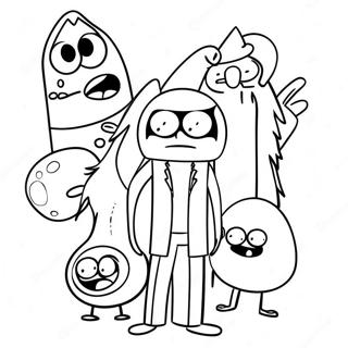 Regular Show Coloring Page 12277-10042