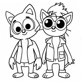 Mordecai And Rigby Adventure Coloring Page 12278-10221