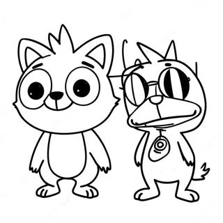 Mordecai And Rigby Adventure Coloring Page 12278-10222