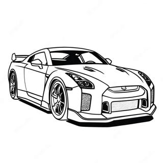 Gtr Sports Car Coloring Page 12287-10051