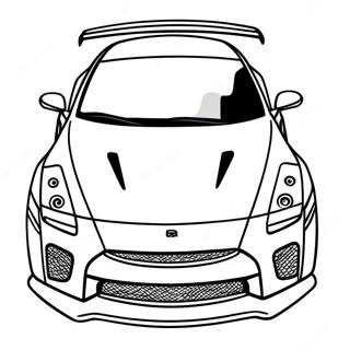 Gtr Sports Car Coloring Page 12287-10227