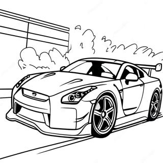 Gtr Racing Action Coloring Page 12288-10053