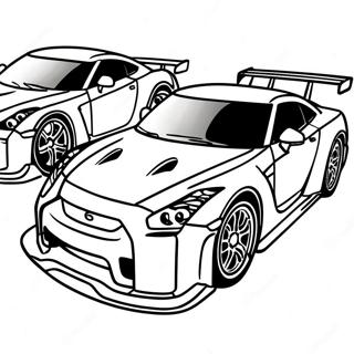 Gtr Racing Action Coloring Page 12288-10056