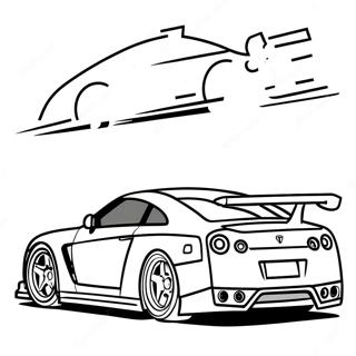 Gtr Racing Action Coloring Page 12288-10230