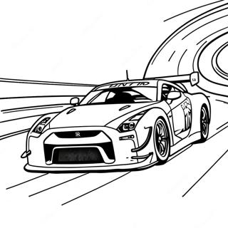 Gtr Racing Action Coloring Page 12288-10231