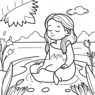 Calming Nature Therapy Coloring Page 12308-10245