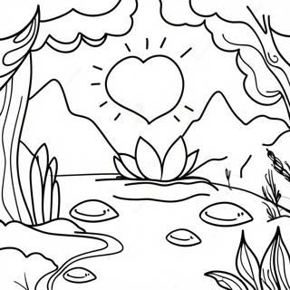 Calming Nature Therapy Coloring Page 12308-10247