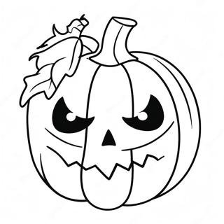 Scary Pumpkin Coloring Page 12317-10074