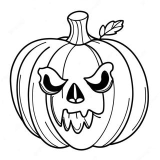 Scary Pumpkin Coloring Page 12317-10076