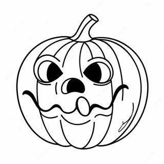 Scary Pumpkin Coloring Page 12317-10250