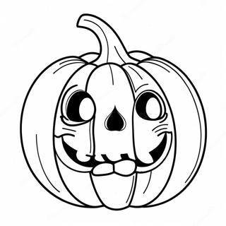 Scary Pumpkin Coloring Page 12317-10251