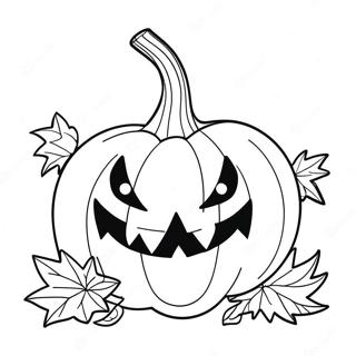 Scary Pumpkin Coloring Page 12317-10252