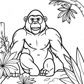 Gorilla Coloring Page 1231-984