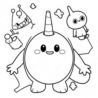 Oddbods Coloring Page 12327-10259