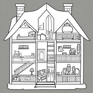 Toca Boca Paper Doll House Coloring Page 12337-10090