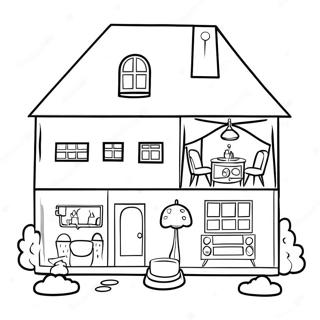 Toca Boca Paper Doll House Coloring Page 12337-10091