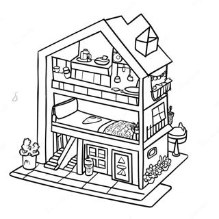 Toca Boca Paper Doll House Coloring Page 12337-10092