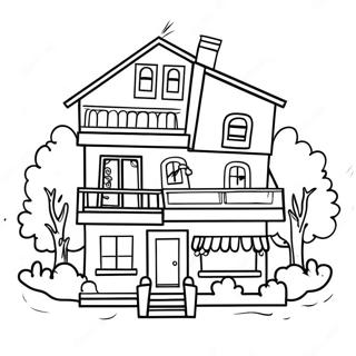 Toca Boca Paper Doll House Coloring Page 12337-10265