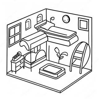 Toca Boca Paper Doll House Coloring Page 12337-10268