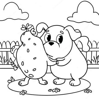 Chip And Potato Playing In The Park Coloring Page 12348-10101