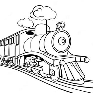 Colorful Toy Train Coloring Page 12358-10111