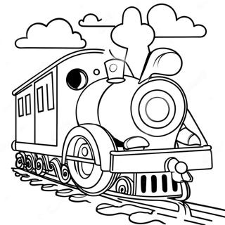 Colorful Toy Train Coloring Page 12358-10112