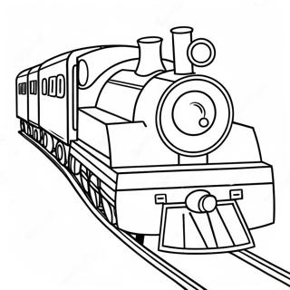 Colorful Toy Train Coloring Page 12358-10287