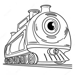 Colorful Toy Train Coloring Page 12358-10288
