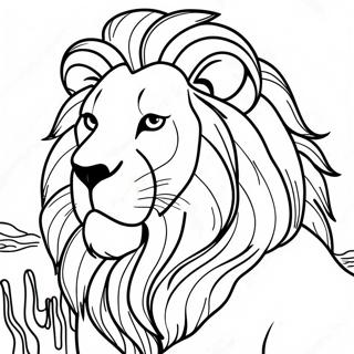 Majestic Mufasa In The Pride Lands Coloring Page 12378-10303