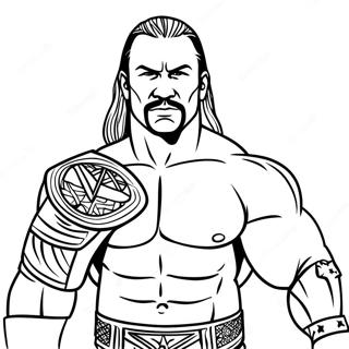 Wwe Coloring Page 12387-10130