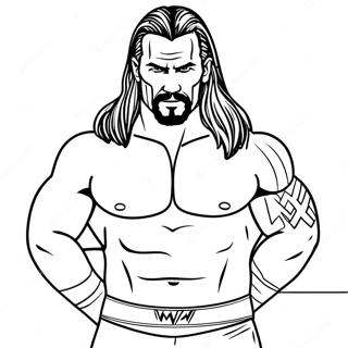 Wwe Coloring Page 12387-10305