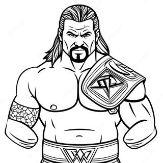 Wwe Coloring Page 12387-10307